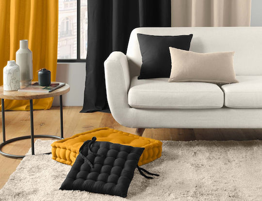 Douceur d'Intérieur Μαξιλάρι Καρέκλας Κήπου Twily Μαύρο 38x38εκ.