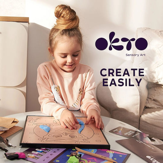 Okto Πίνακας με Αριθμούς Κουκουβάγια Παιδικός Πηλός Σετ Πολύχρωμος