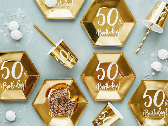 PartyDeco Плоча за Парти 6 Бройки