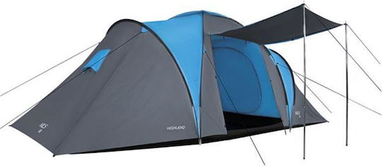 Nils Highland Winter Camping Tent Tunnel Mountaineering Blue with Double Cloth for 6 People Waterproof 4000mm 570x210x200cm