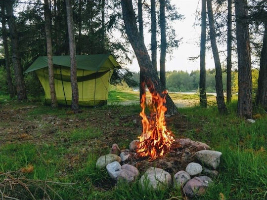Rockland Rock Castle 1 Camping Tent Mountaineering Khaki with Double Cloth 4 Seasons for 2 People Waterproof 3000mm 300x200x190cm