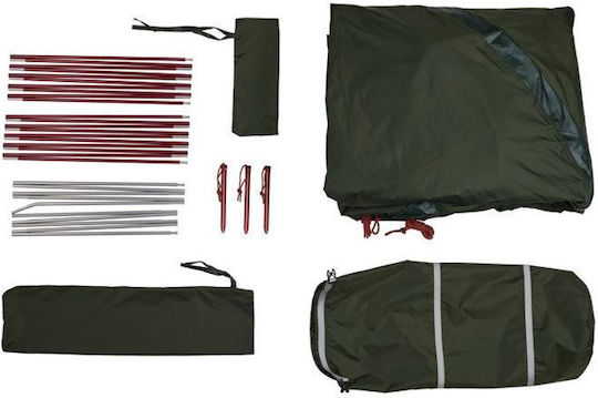 OZtrail Cradle Camping Tunnel Mountaineering Khaki with Double Cloth 4 Seasons for 3 People Waterproof 3000mm 320x200x110cm
