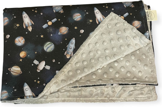 Grandes Suenos Decke Wickeltücher für Kinderzimmer Baumwolle Blau 75x100cm