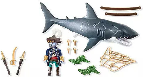 Playmobil Pirates Pirate With Giant Shark for 4-10 years old