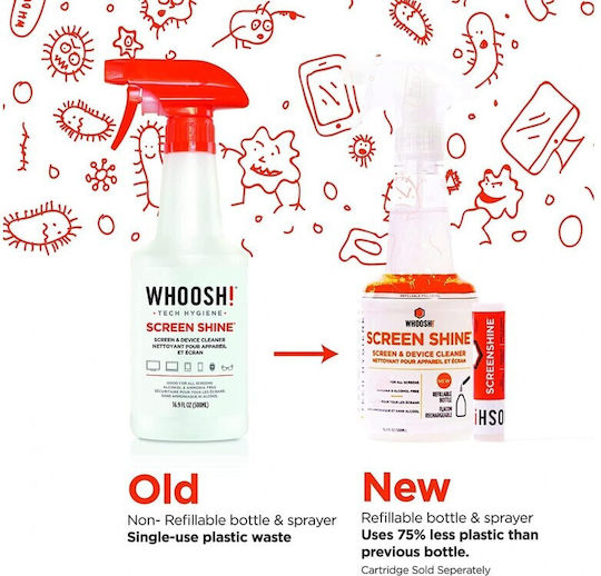 Whoosh Καθαριστικό Οθόνης 500ml 500ml