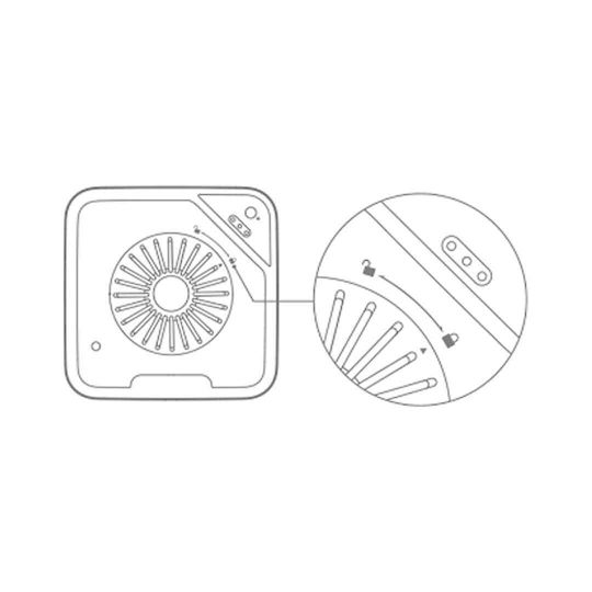 Xiaomi Filtru de schimb din Plastic ABS 2x în Culoare Alb
