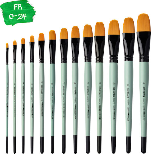 Renesans Gold Line Pensulă de Pictură cu Formă Plată No16 1buc J1006FR-16