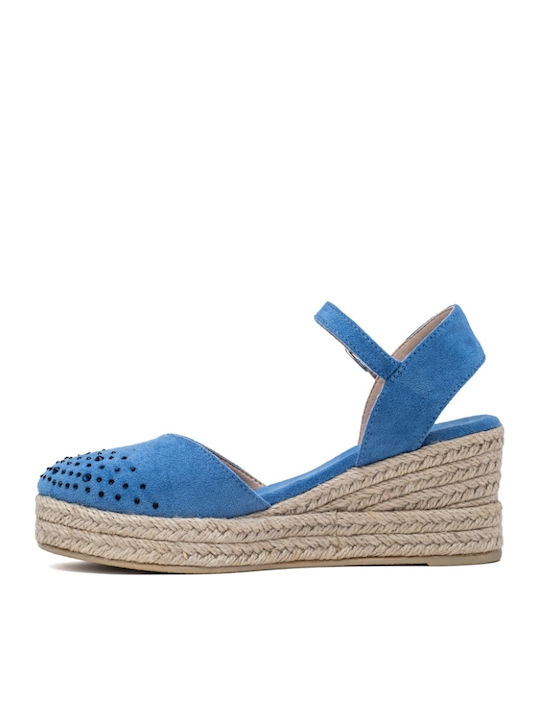 Women's Platform Espadrilles Blue