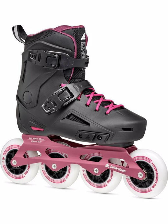 Rollerblade 90 W Inline Rollers Μαύρα Ενηλίκων