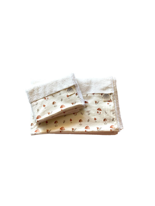 Grandes Suenos Set de prosoape pentru copii 2pcs Albe 75 cmx100cm
