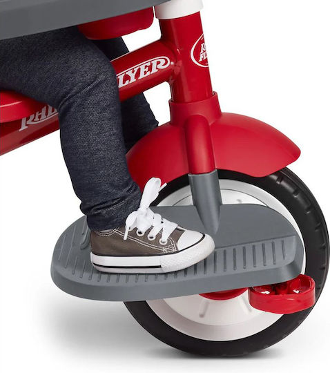 Radio Flyer Tricicletă Pentru Copii Cu Mâner Pentru Părinți 4 În 1 Pentru 1-5 Ani Gri