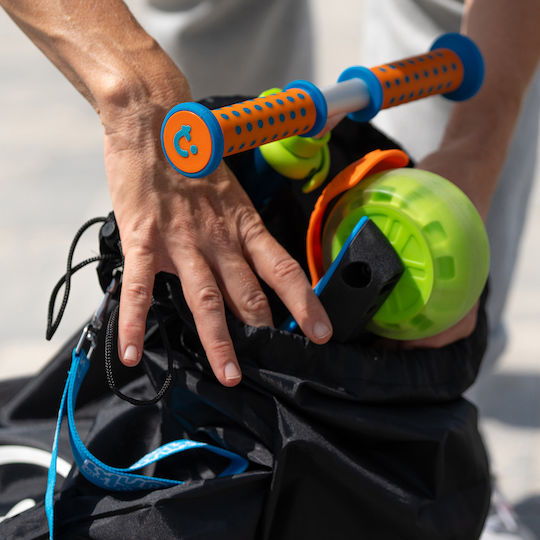 Trunki Patinetă Copii Pliabilă cu 3 Roți pentru 3+ Ani Albastră