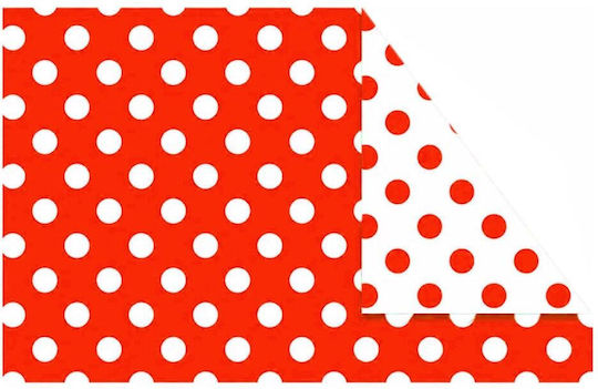 Fabi Cardboard Polka Dot Double Sided Red 50x70cm