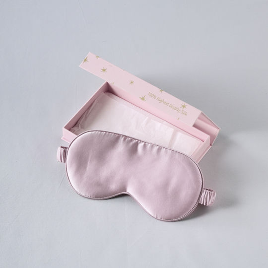 Kentia Stylish Silk Μάσκα Ύπνου Μεταξένια Ροζ