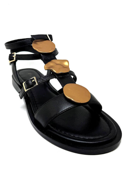 Favela Bi Jou Women's Flat Sandals Black