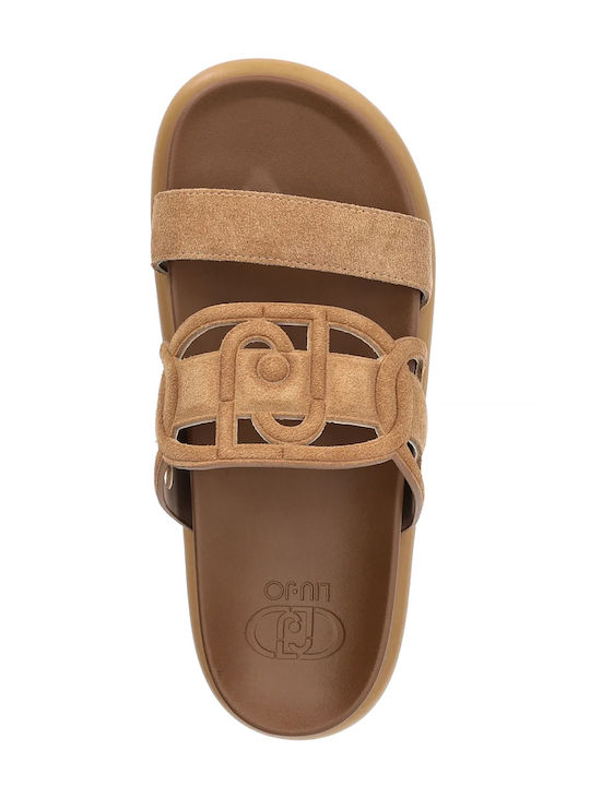 Loren 06 Women's Flat Sandals in Tabac Brown Color