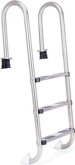 Costway 3-Step Safety Pool Ladder 132 X 50 X 26 Cm Stainless Steel Np10449