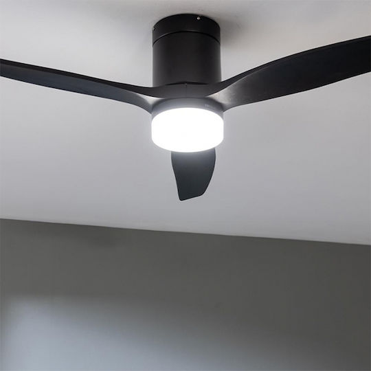 Cecotec EnergySilence Aero 5600 Aqua Deckenventilator 132cm mit Leuchte Schwarz