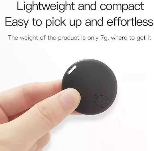 Mini Round Bluetooth-Tracker Schwarz