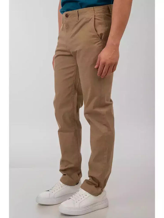 Παντελόνι Chino Ελαστικό σε Κανονική Εφαρμογή Camel