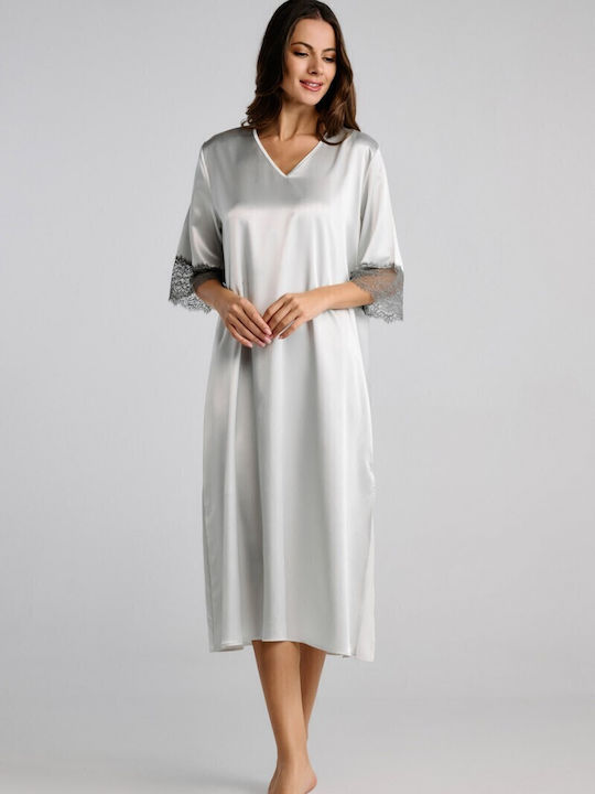 Pen-ky Summer Women's Nightdress Grey-mint