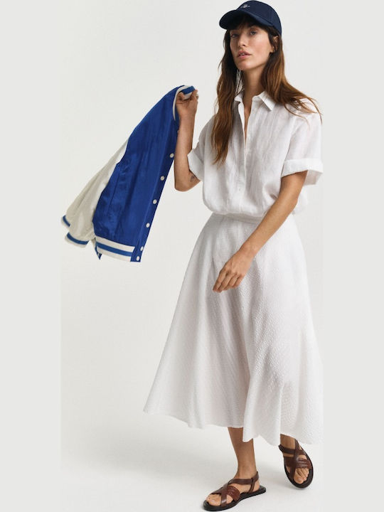 Midi Fustă white