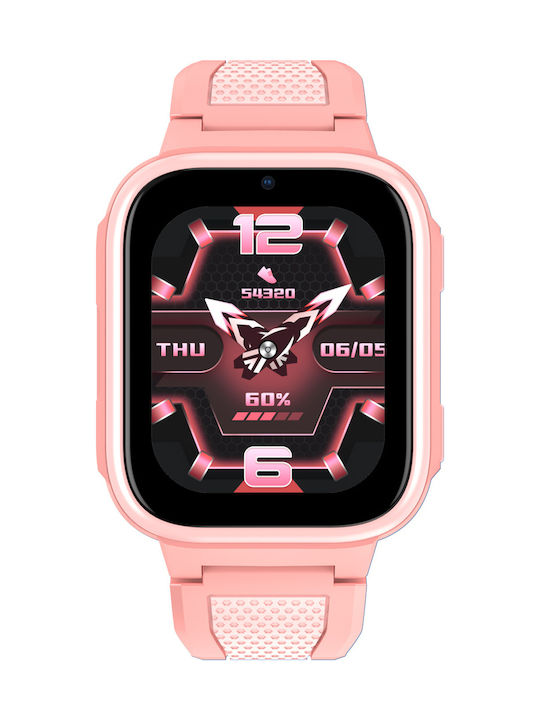Lagenio Kids Digital Watch K10 with GPS and Rubber/Plastic Strap Pink