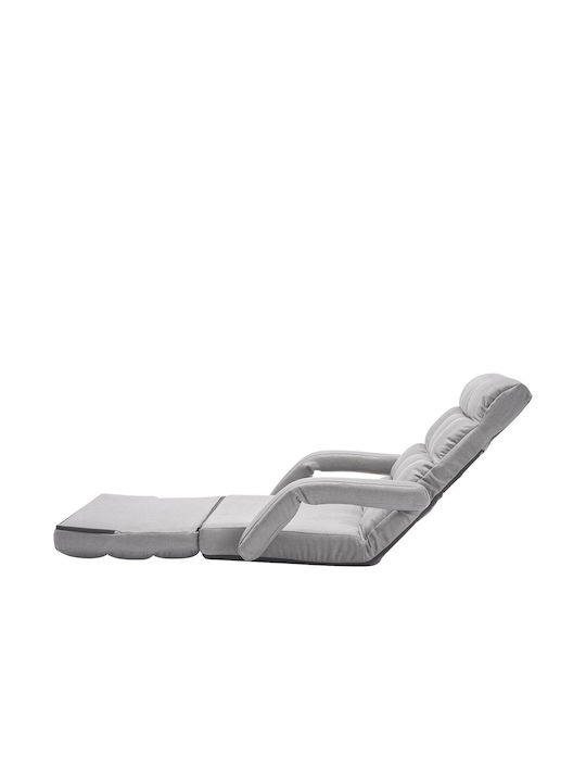 Outdoor Armchair Metallic Grey 64x63x69cm