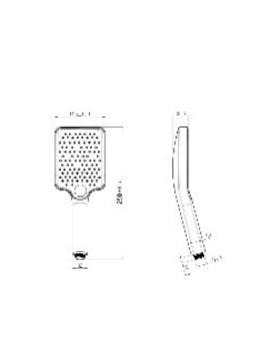 Acp Shower Column with Digital Temperature Display & Mechanical Buttons – White