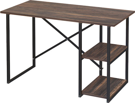 Γραφείο Odeon 120x59.8x73.8εκ. Rustic Καρυδί