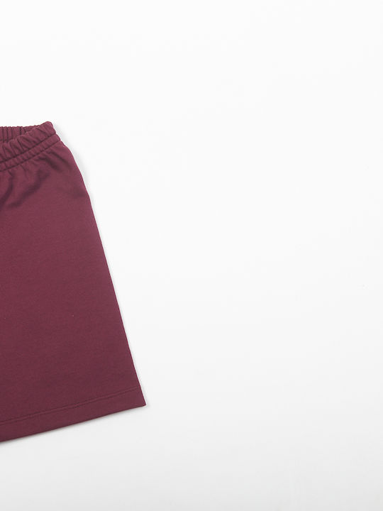 Kinder-Shorts/Bermudas Stoff Bordeaux