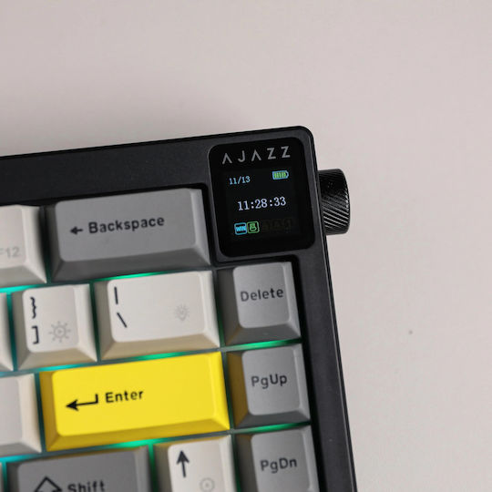 Ajazz AK820 Max Gaming Mechanical Keyboard 75% with Flying Fish switches and RGB lighting (English US) Gray