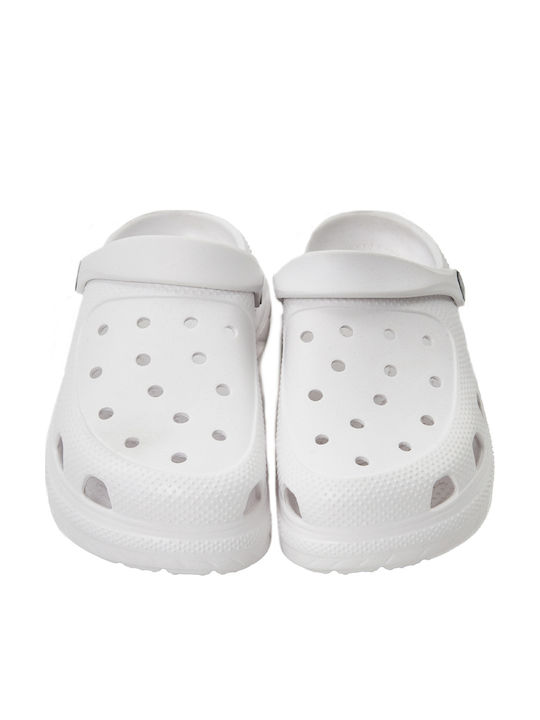 Body Action Damen Clogs Weiß