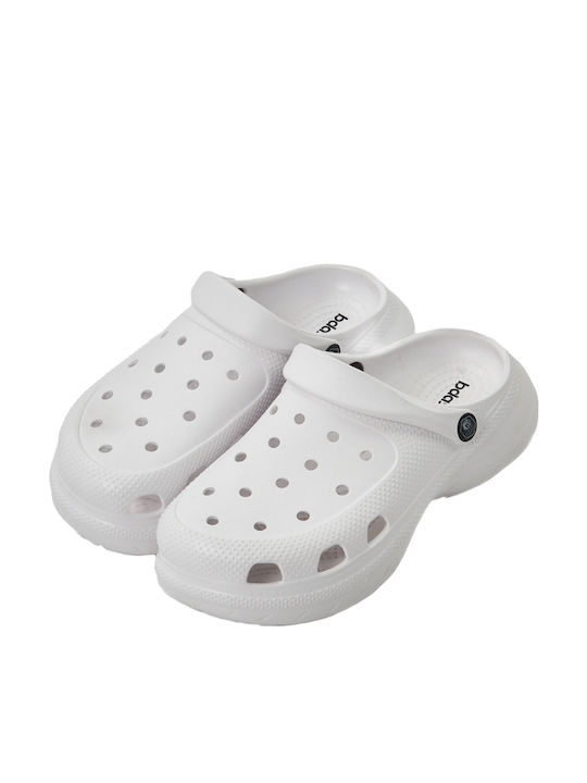 Body Action Damen Clogs Weiß