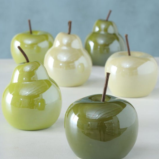 Fructe Decorative din Ceramică Pară Perlă Lime Fructe Decorative din Ceramică Pară Perlă Lime