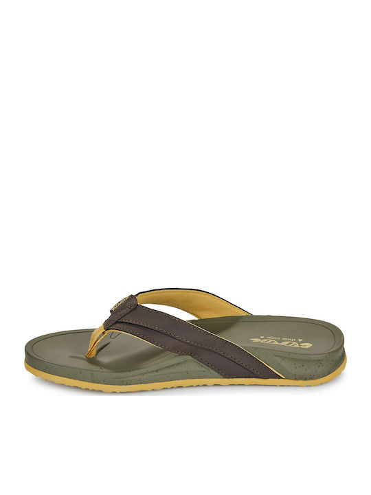 Men's Flip Flops Khaki