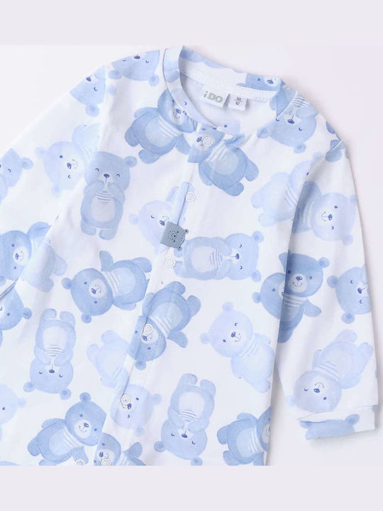 iDO Baby Bodysuit Long-Sleeved Light Blue