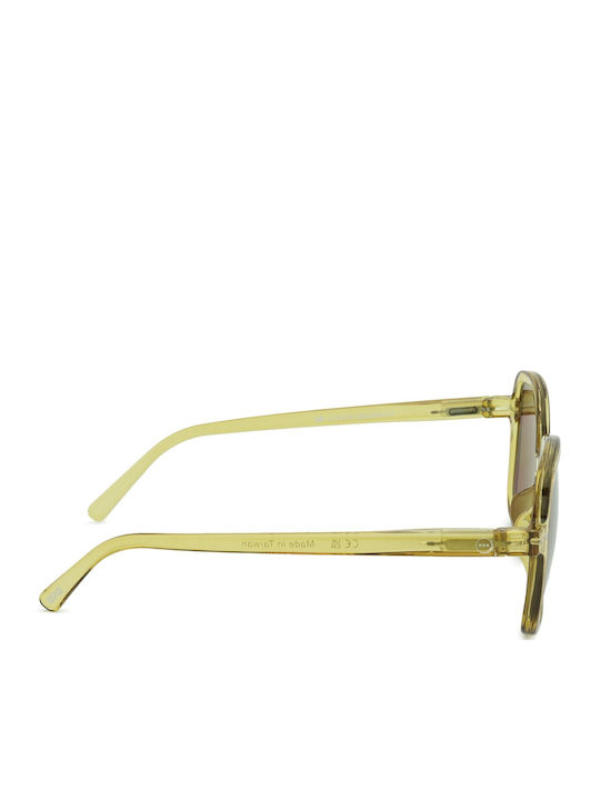 Izipizi Unisex Sunglasses with Green Frame and Green Lens