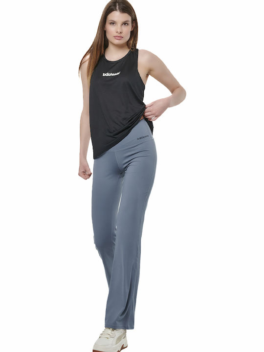 Damen Leggings Hohe Taille Blau