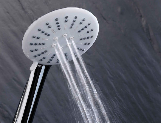 Τηλέφωνο Μπάνιου Hydro Douceur D'intérieur 3 Λειτουργίες Ροής Σύνδεσμο Εξοικονόμησης Νερού Chrome 1802055