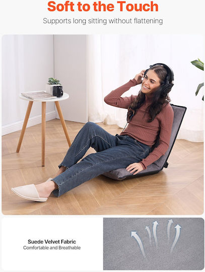 Multifunctional Bean Bag Chair Gray 46.5x53x52cm