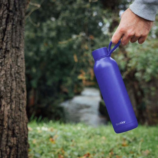 Quokka Solid Bottle Thermos Stainless Steel 630ml Dusk Blue with Mouthpiece