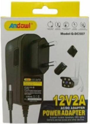 Andowl Q-DC507 Universal Τροφοδοτικό 12V 2A με Ισχύ 24W