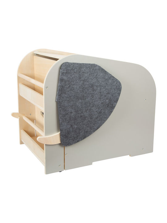 2-in-1 Bookshelf Seat with Wheels "The Elephant"