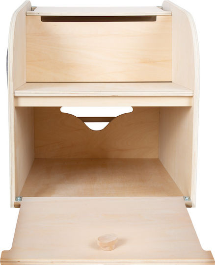 2-in-1 Bücherregal-Sitz mit Rädern "Der Elefant"