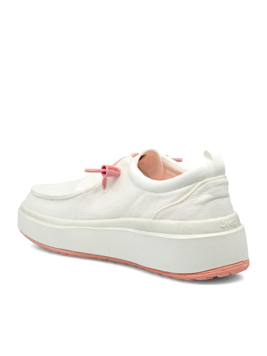 Γυναικεία Slip-On Πάνινα Λευκά