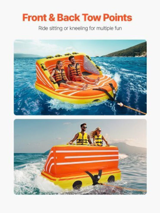 Vevor Inflatable Sofa 2 Persons with Handles Orange 192cm. CQTL2SFDX3R0W43OPV0