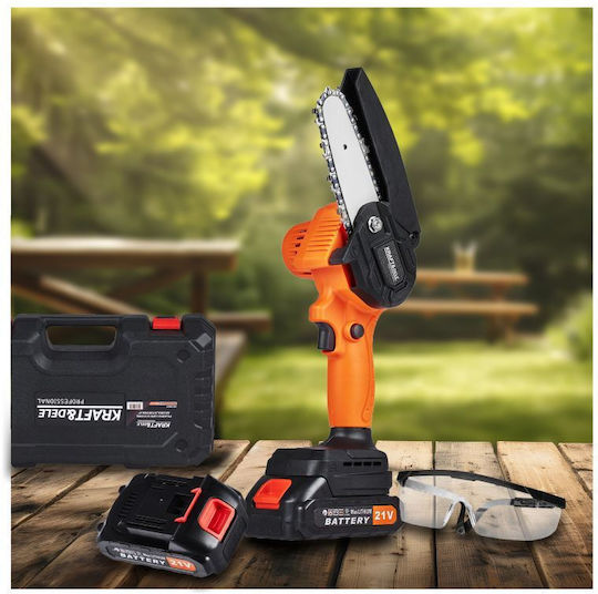 Kraft & Dele Αλυσοπρίονο Μπαταρίας 2x1.5Ah 18V με Λάμα 13cm