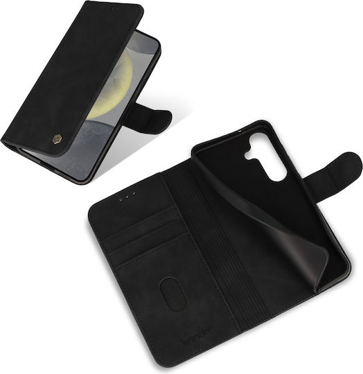 Wonder Wallet Δερματίνης / Σιλικόνης Μαύρο (Xiaomi 15)