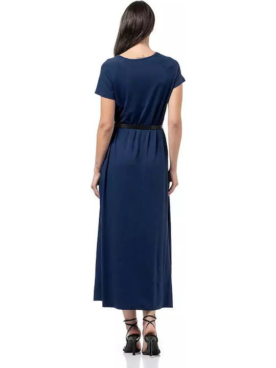 Καλοκαιρινό Midi Φόρεμα Navy